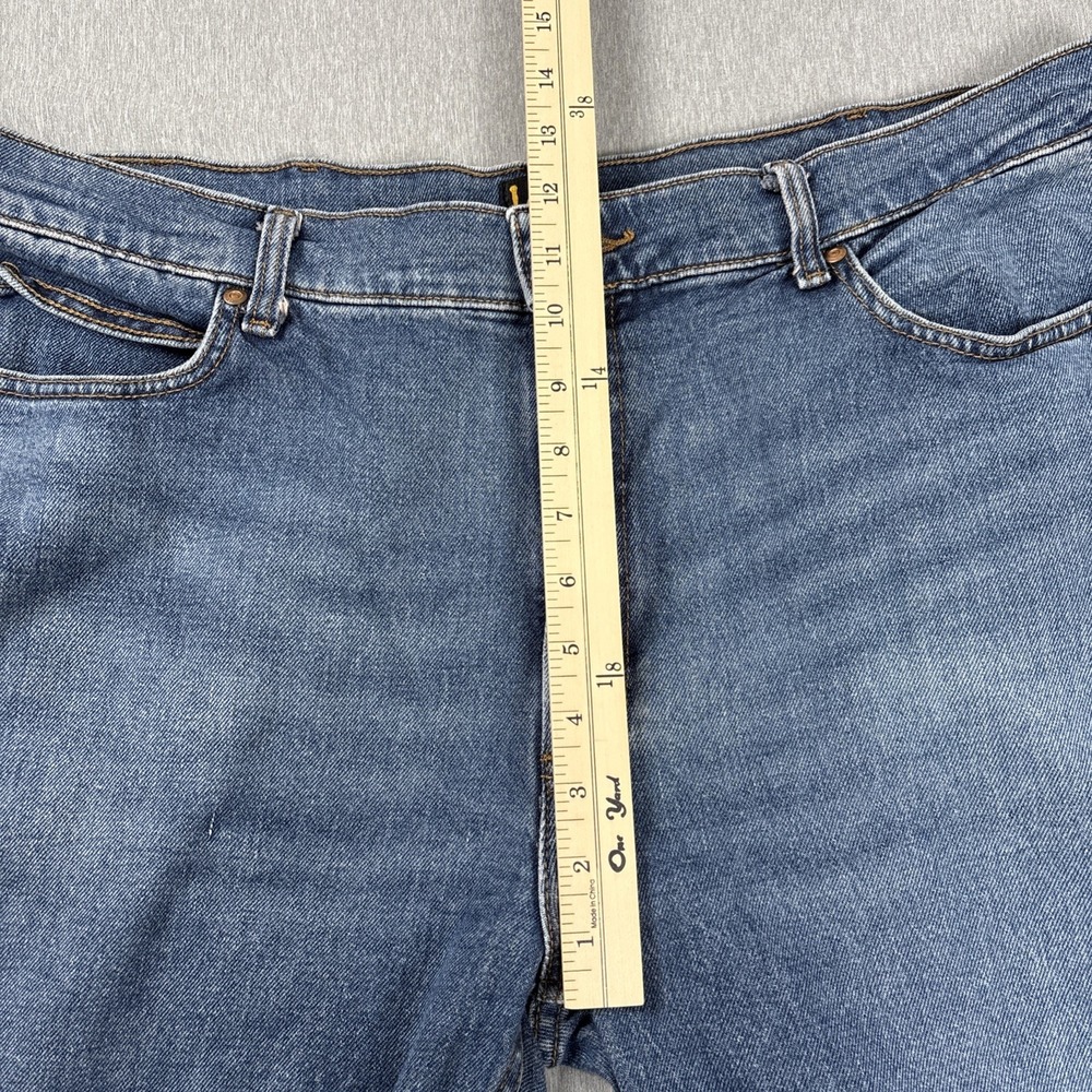 Lee Men Relaxed Fit Straight Leg Blue Denim Jeans Size 41x30.5 - Picture 7 of 12